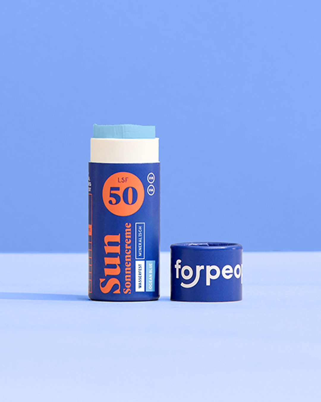 Feste Sonnencreme LSF50 Mini - OCEAN BLUE