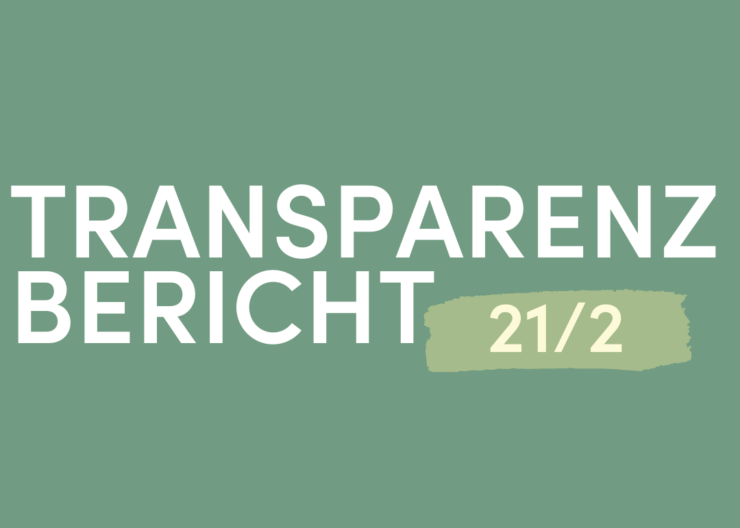 Transparenz-Bericht 21 Quartal 2