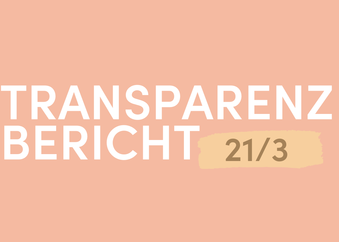 Transparenzbericht Quartal 3 für 2021