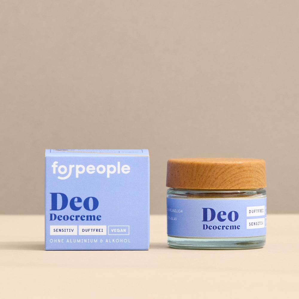 Deocreme im Glas sensitiv, vegan und bio - 50g