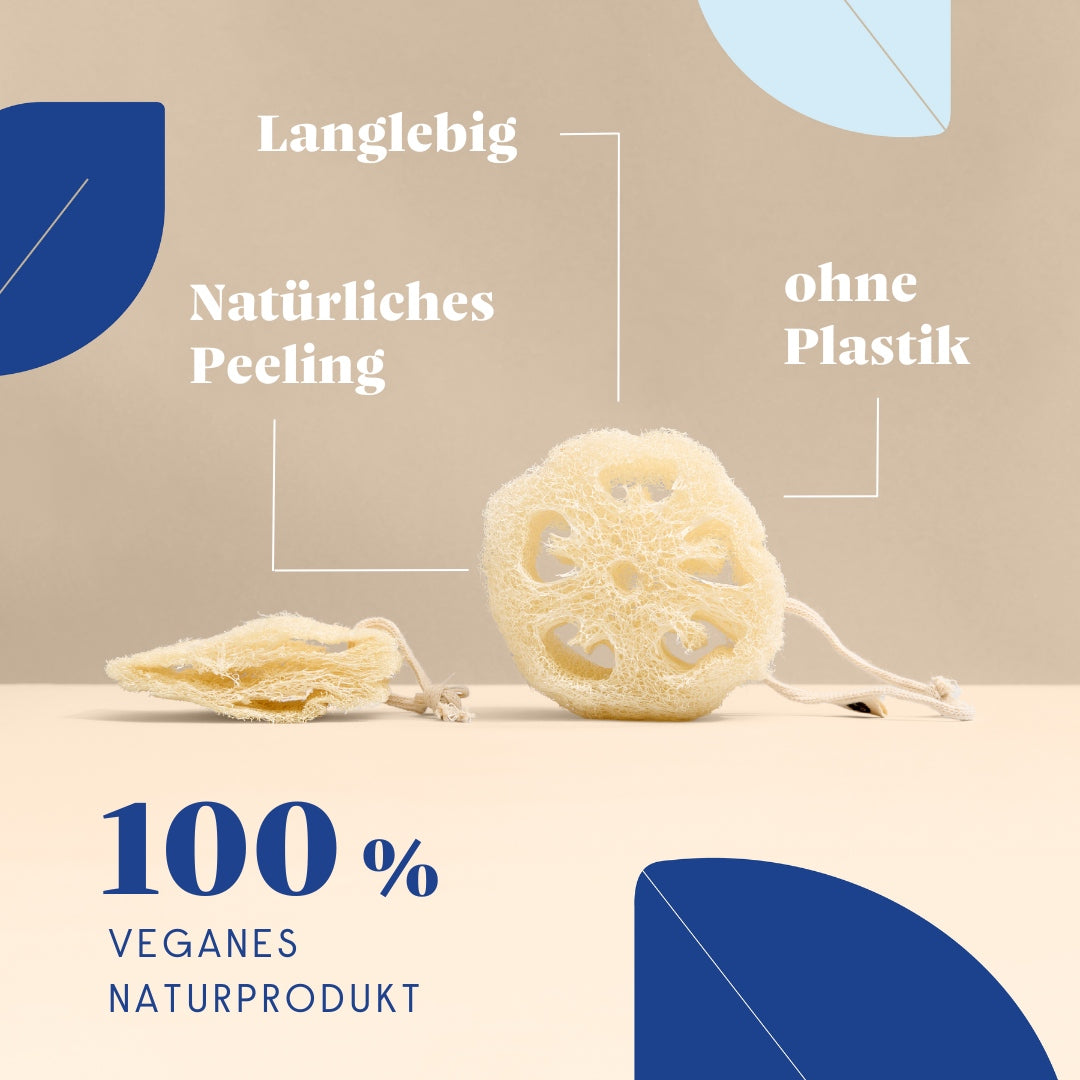 Luffa Duschschwamm - Reinigung und Peeling