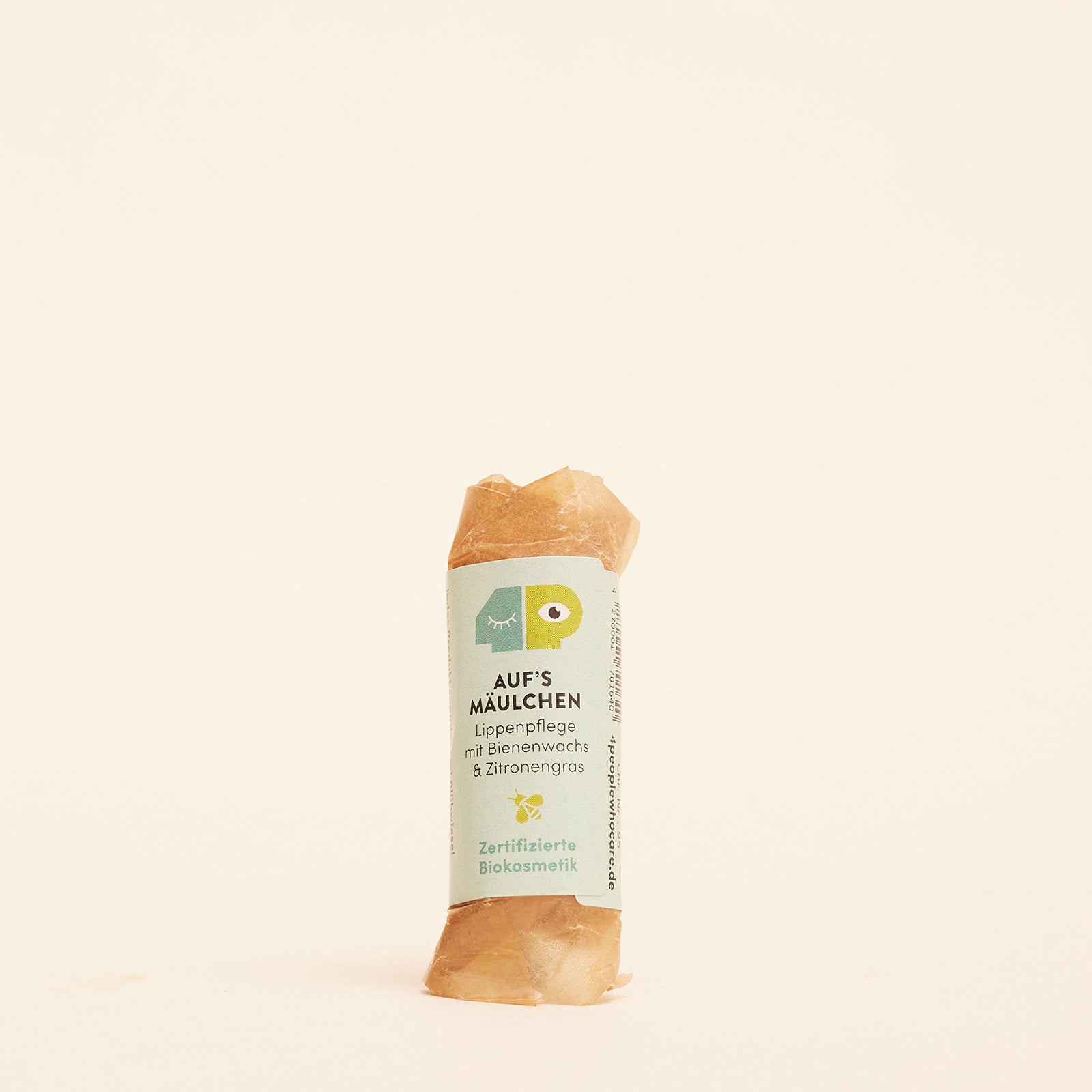 Lippenpflege mit Bienenwachs und Zitronengras, bio & plastikfrei - 10g -  Nachfüller