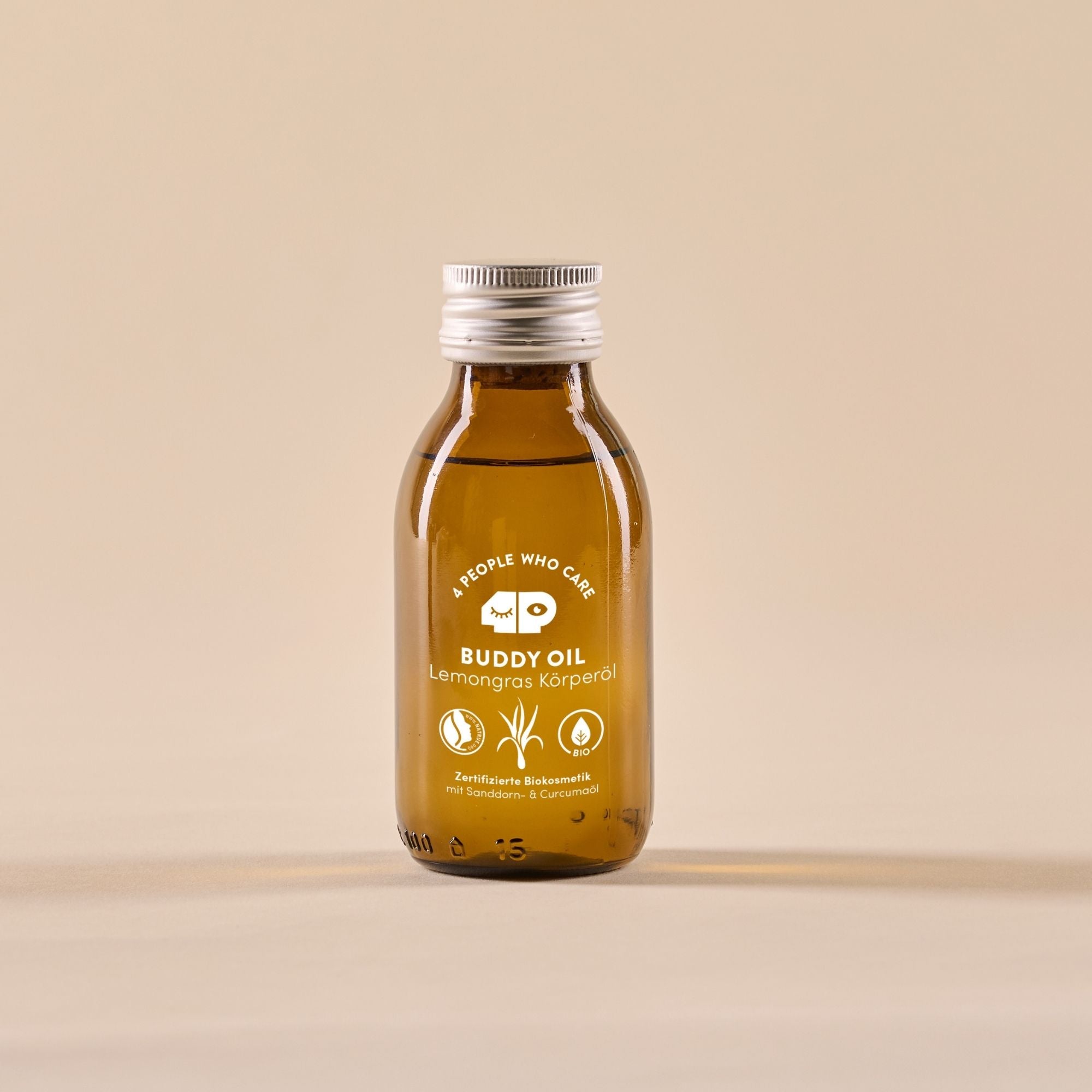 Körperöl mit Sanddorn und Lemongras Duft, vegan und bio - 100ml