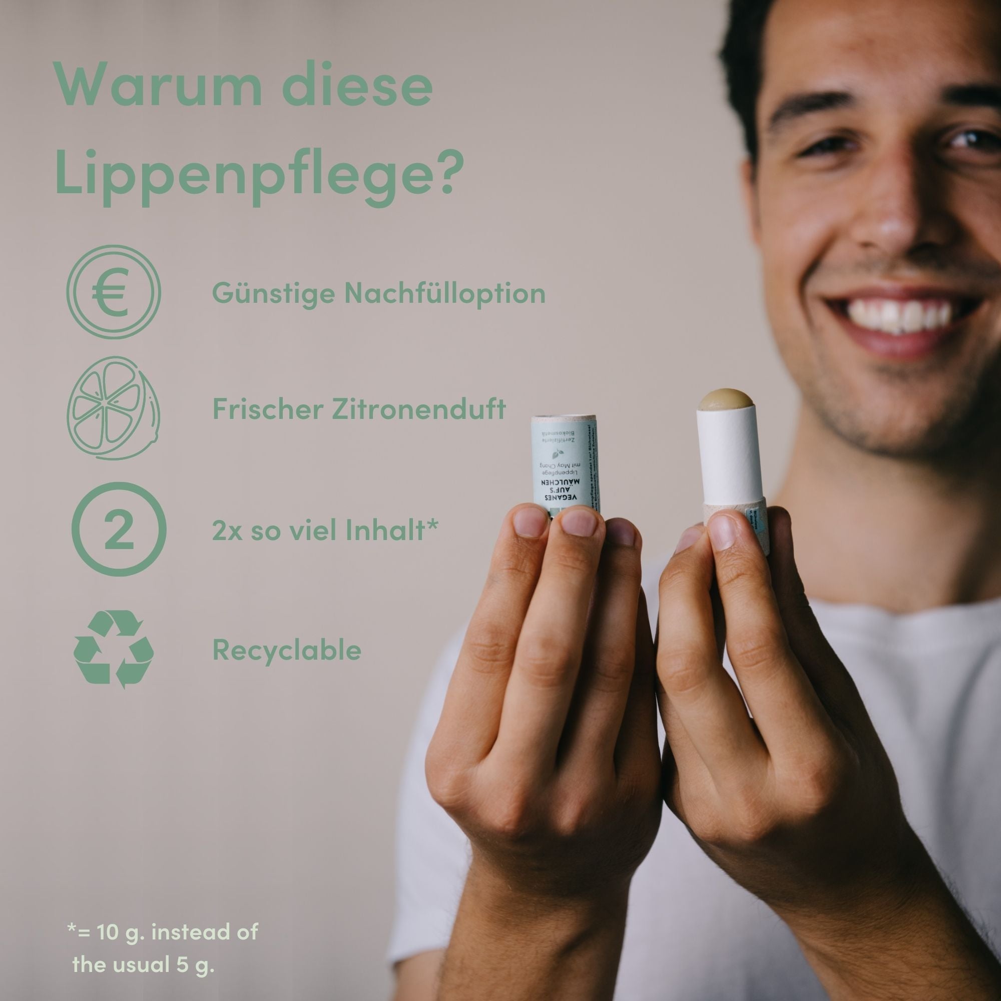 Vegane Lippenpflege im Set  - Auf’s Mäulchen (2x10g) | Sparset